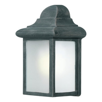 Energy Saving Outdoor Sconce, Powder Coat Black