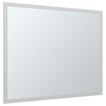 Aluminum Mirror, LED Anti-Fog, Warm/Cool Light Feature, 30x36, Rectangular