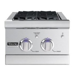 VIKING 15" Double Side Burner, Propane Gas Stainless Steel | VGSB5153LSS - Outdoor Grills