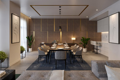 Example of a dining room design in Other