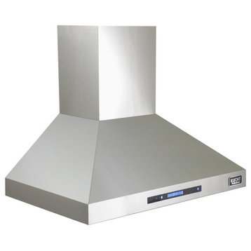 Kucht Professional 36" Modern Stainless Steel Wall Mounted Range Hood in Silver