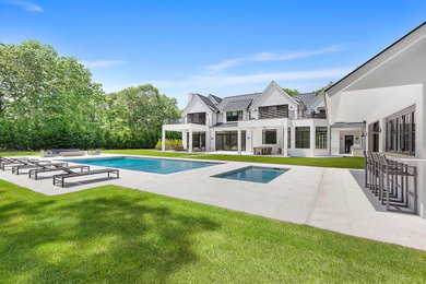 Photo of a contemporary pool in New York.