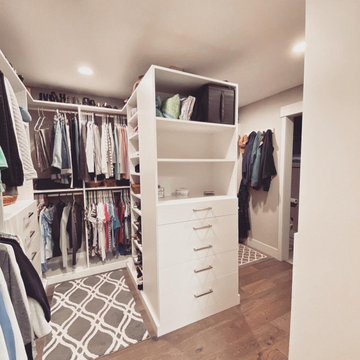 Custom His and Hers Walk-in Closet