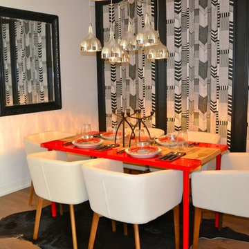 NewWall Installation: Ruutukaava Wallpaper