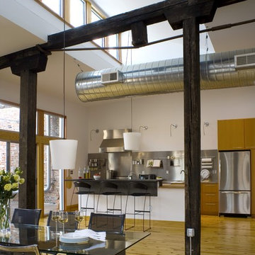 Loft apartment kitchen