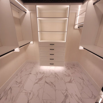 Lighted Designer Master Closet