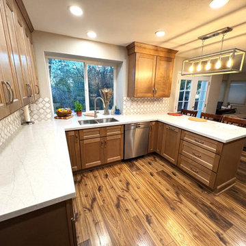 Shannon and Chad Hartley kitchen before and after