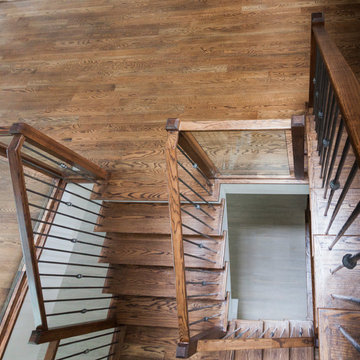 Project #44 | Contemporary Staircase with Skylit Stairwell
