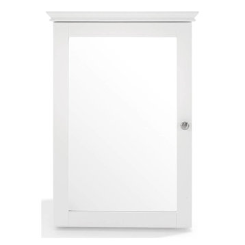 Lydia Mirrored Wall Cabinet, White