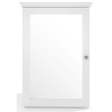 Lydia Mirrored Wall Cabinet White