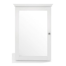 Lydia Mirrored Wall Cabinet, White
