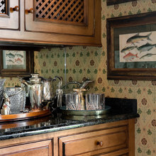 fireplace kitchen cabinet
