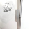 Basco A001-5CL Sopora 63-1/2"H x 29"W Hinged Framed Shower Door - Brushed
