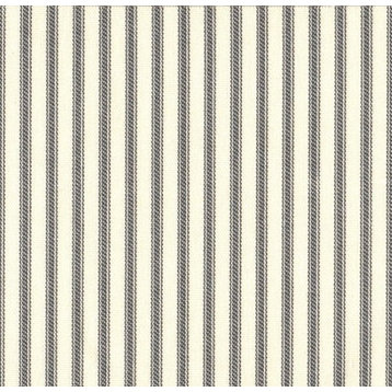 96" Tab Top Curtain Panels, Lined, French Country Brindle Gray Ticking Stripe