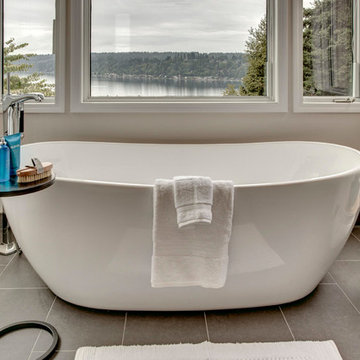 Sammamish Master Bath with a View