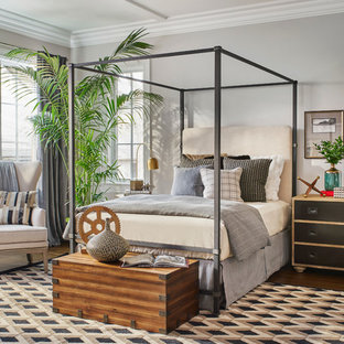 Transitional bedroom photo in Chicago