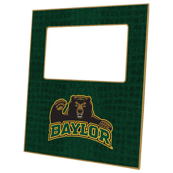 F3109-Baylor with Bear on Green Crock Picture Frame