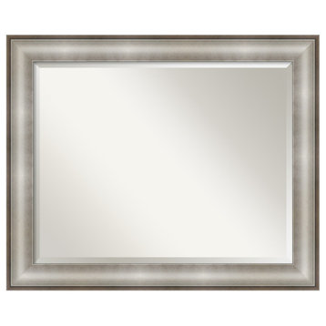 Imperial Silver Beveled Wall Mirror - 33 x 27 in.