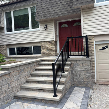 Picket Front Step Railing