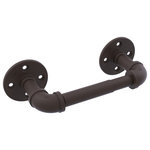 Allied Brass - Pipeline 2 Post Toilet Paper Holder, Oil Rubbed Bronze - The Pipeline collection is the latest innovation for bathroom fittings from the Allied Brass Brand of products. This toilet tissue holder gives the industrial look of pipe fittings while blending aptly with both modern and traditional bathroom decor. This accessory is powder coated with lifetime materials to provide a decorative and clean finish. No wonder, this toilet tissue holder gives continual service for years without any trouble. The choice of superior materials makes this item free from corrosion and rust. Toilet paper holder mounts firmly with color coordinating screws and comes with a limited lifetime warranty.