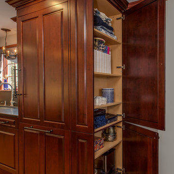 Classic Nashua Colonial Burgundy Kitchen