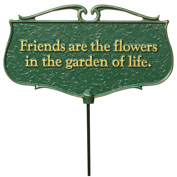 "Friends Are The Flowers...", Garden Poem Sign