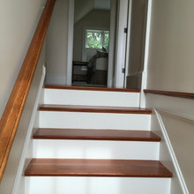 Maine stairs and landing over garage