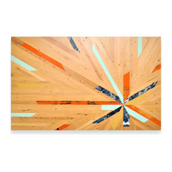 CVG Fir Starburst - Mixed Media Art
