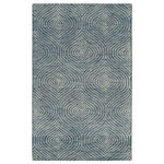Eastern Rugs - Blue Contemporary Transitional Spring Area Rug - blue Contemporary Spring 2020 Rug. Hand Tufted Wool Spring 2020 Rug Exciting colors, modern design and half an inch wool pile make this the perfect choice for any room. Modern elegance and fine craftsmanship enrich your home or office decor. 100% wool pile, Loop and cut pile. Stunning Contemporary eye-catching designs, crafted by expert weavers, so cheery and welcoming. 100% wool
