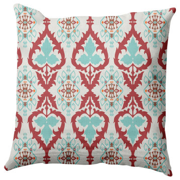 Bombay Decorative Throw Pillow, Light Blue, 18"x18"