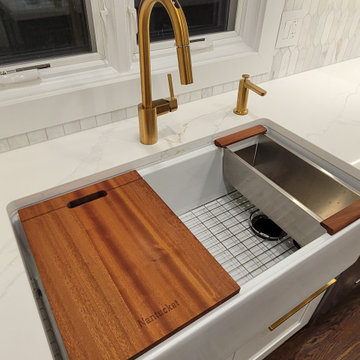 Custom Kitchen with Built-ins and Butler's Pantry