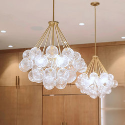 A Luxurious Open-Concept Kitchen - Kitchen Island Lighting