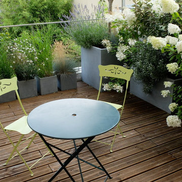 Aménagement paysager d'une terrasse à Paris...