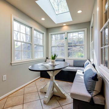 Transitional Two-finish Kitchen Design Alexandria, VA