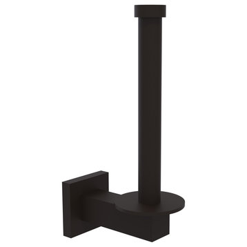 Montero Upright Toilet Tissue Holder and Reserve Roll Holder, Oil Rubbed Bronze