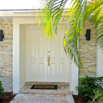 Exterior with Gobi Unitek Natural Stone Panels