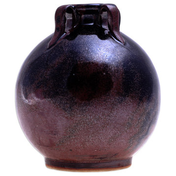 Novica Handmade Ancient Chiang Mai Ceramic Bud Vase