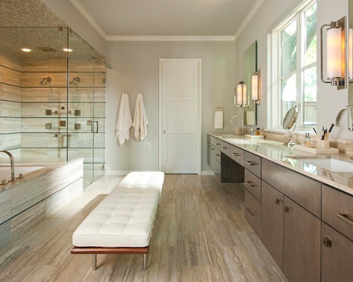 Silver Travertine Tile | Houzz