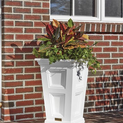 Tapered Paneled Planter - Outdoor Pots And Planters