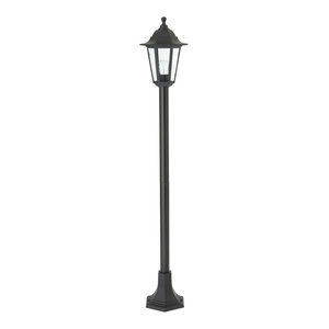Searchlight 73cm Black Aluminium Outdoor Garden Garage Bollard Lamp Post Light