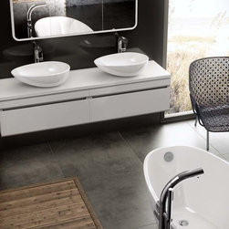 Mozzano and Napoli 57 Basins with Tubo14 bath faucet and Tubo 16 basin faucets - Bathroom Sinks