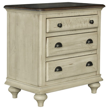 Sunset Trading Shades Of Sand 3 Drawer Nightstand