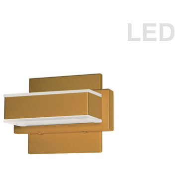1-Light LED Wall Vanity, Gold
