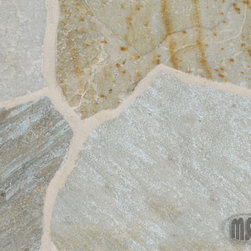 Random Golden White Flagstones - Wall And Floor Tile