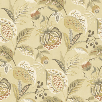 Bohemian Mustard Jacobean Wallpaper Sample