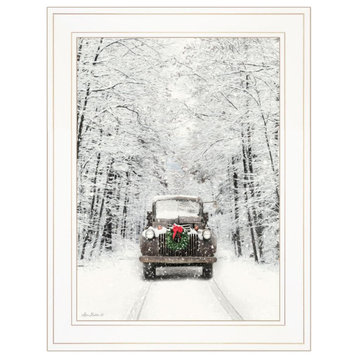 "Antique Christmas" by Lori Deiter, Framed Print, White Frame