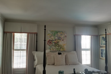 Elegant master bedroom photo in Other