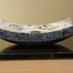 Blue Bahia Bent Form Vessel Sink - Bathroom Sinks