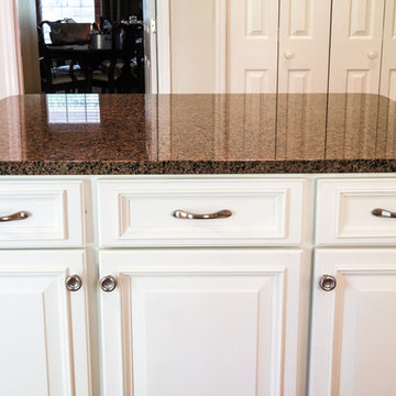 Dover White New Doors Built Kitchen Remodel