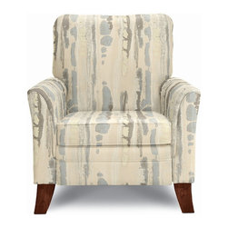Riley High Leg Recliner by La-Z-Boy shown in Pewter - Products